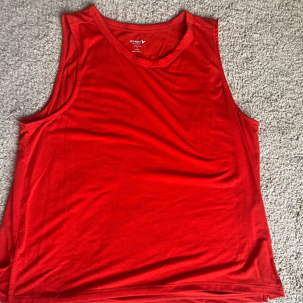 Old Navy Red/Orange Active Tank Top